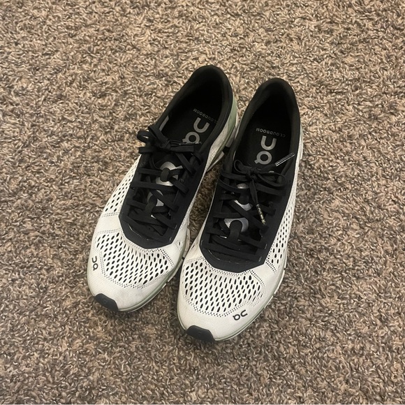 On Running Shoes Womens On Cloudboom Whiteblack Road Running Shoes